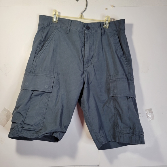 Mens Levis Stauss & Co Blue Green Cargo short Size 29 - Picture 1 of 10